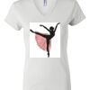 Women's Short Sleeve V-Neck T-Shirt Thumbnail