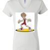 Women's Short Sleeve V-Neck T-Shirt Thumbnail