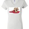 Women's Short Sleeve V-Neck T-Shirt Thumbnail