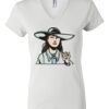 Women's Short Sleeve V-Neck T-Shirt Thumbnail