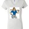 Women's Short Sleeve V-Neck T-Shirt Thumbnail