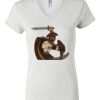 Women's Short Sleeve V-Neck T-Shirt Thumbnail