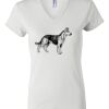 Women's Short Sleeve V-Neck T-Shirt Thumbnail