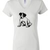 Women's Short Sleeve V-Neck T-Shirt Thumbnail