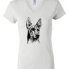 Women's Short Sleeve V-Neck T-Shirt Thumbnail