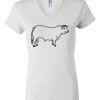 Women's Short Sleeve V-Neck T-Shirt Thumbnail