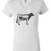 Women's Short Sleeve V-Neck T-Shirt Thumbnail