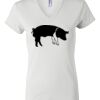 Women's Short Sleeve V-Neck T-Shirt Thumbnail