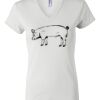 Women's Short Sleeve V-Neck T-Shirt Thumbnail