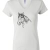 Women's Short Sleeve V-Neck T-Shirt Thumbnail