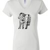 Women's Short Sleeve V-Neck T-Shirt Thumbnail