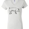 Women's Short Sleeve V-Neck T-Shirt Thumbnail