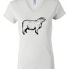 Women's Short Sleeve V-Neck T-Shirt Thumbnail