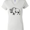 Women's Short Sleeve V-Neck T-Shirt Thumbnail