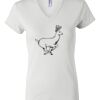 Women's Short Sleeve V-Neck T-Shirt Thumbnail