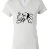 Women's Short Sleeve V-Neck T-Shirt Thumbnail