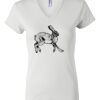 Women's Short Sleeve V-Neck T-Shirt Thumbnail