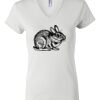 Women's Short Sleeve V-Neck T-Shirt Thumbnail