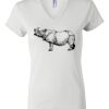 Women's Short Sleeve V-Neck T-Shirt Thumbnail