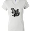 Women's Short Sleeve V-Neck T-Shirt Thumbnail