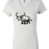 Women's Short Sleeve V-Neck T-Shirt Thumbnail