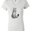 Women's Short Sleeve V-Neck T-Shirt Thumbnail