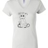 Women's Short Sleeve V-Neck T-Shirt Thumbnail