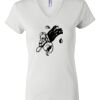 Women's Short Sleeve V-Neck T-Shirt Thumbnail