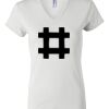 Women's Short Sleeve V-Neck T-Shirt Thumbnail