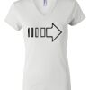 Women's Short Sleeve V-Neck T-Shirt Thumbnail