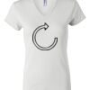 Women's Short Sleeve V-Neck T-Shirt Thumbnail