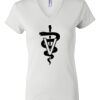 Women's Short Sleeve V-Neck T-Shirt Thumbnail