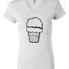 Women's Short Sleeve V-Neck T-Shirt Thumbnail