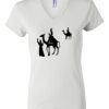 Women's Short Sleeve V-Neck T-Shirt Thumbnail