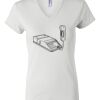 Women's Short Sleeve V-Neck T-Shirt Thumbnail