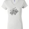 Women's Short Sleeve V-Neck T-Shirt Thumbnail