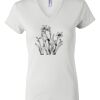 Women's Short Sleeve V-Neck T-Shirt Thumbnail