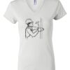 Women's Short Sleeve V-Neck T-Shirt Thumbnail