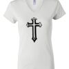 Women's Short Sleeve V-Neck T-Shirt Thumbnail