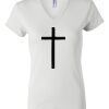 Women's Short Sleeve V-Neck T-Shirt Thumbnail