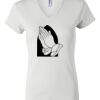 Women's Short Sleeve V-Neck T-Shirt Thumbnail