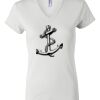 Women's Short Sleeve V-Neck T-Shirt Thumbnail