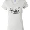 Women's Short Sleeve V-Neck T-Shirt Thumbnail