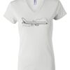 Women's Short Sleeve V-Neck T-Shirt Thumbnail