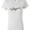 Women's Short Sleeve V-Neck T-Shirt Thumbnail