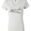 Women's Short Sleeve V-Neck T-Shirt Thumbnail