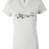 Women's Short Sleeve V-Neck T-Shirt Thumbnail