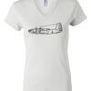 Women's Short Sleeve V-Neck T-Shirt Thumbnail