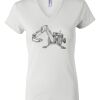 Women's Short Sleeve V-Neck T-Shirt Thumbnail