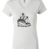 Women's Short Sleeve V-Neck T-Shirt Thumbnail